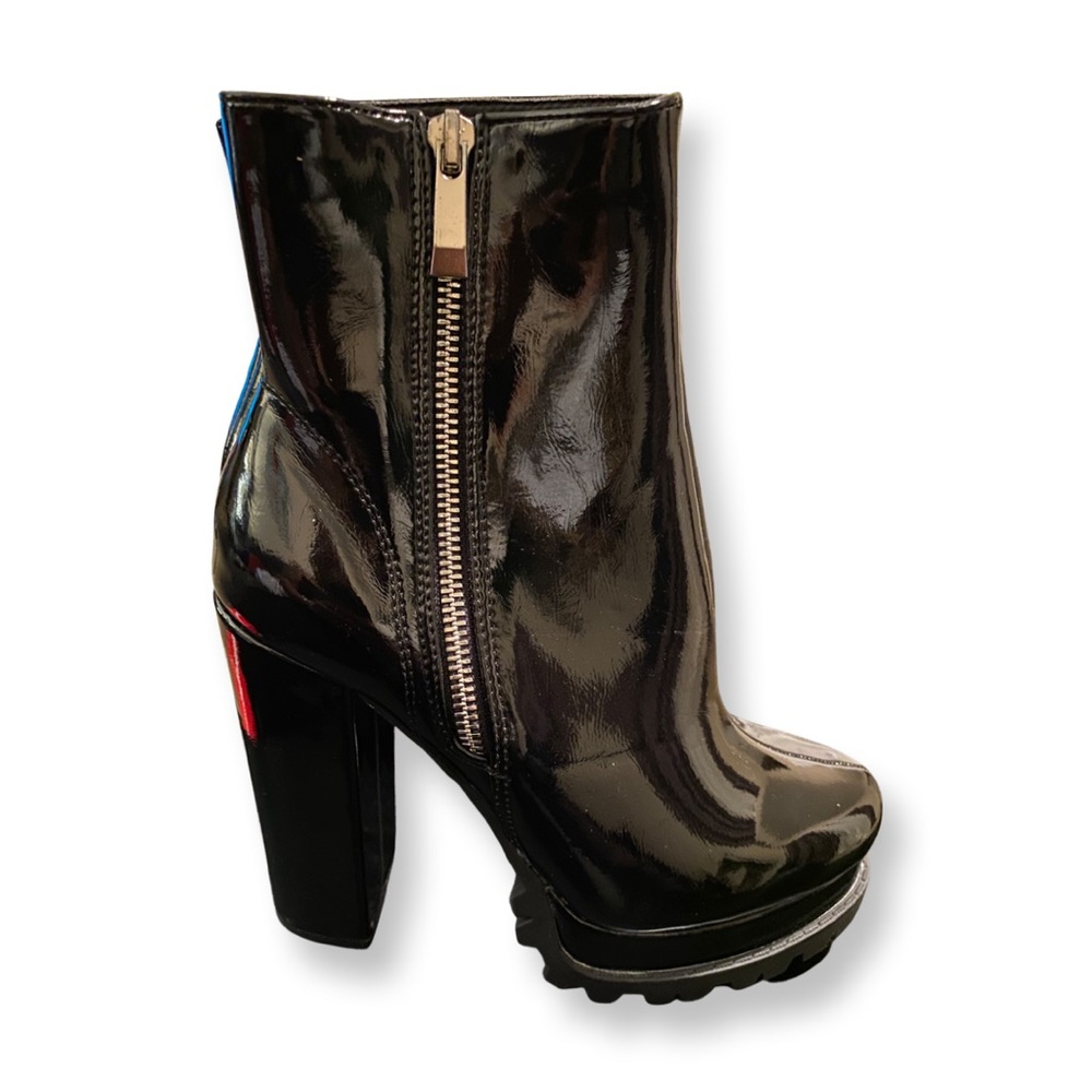 Wild Diva Patent Leather Booties